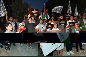 Şanlıurfa’nın Siverek ilçesinde, Uluslararası Sumud Filosu’na destek ve saldırıları kınamak