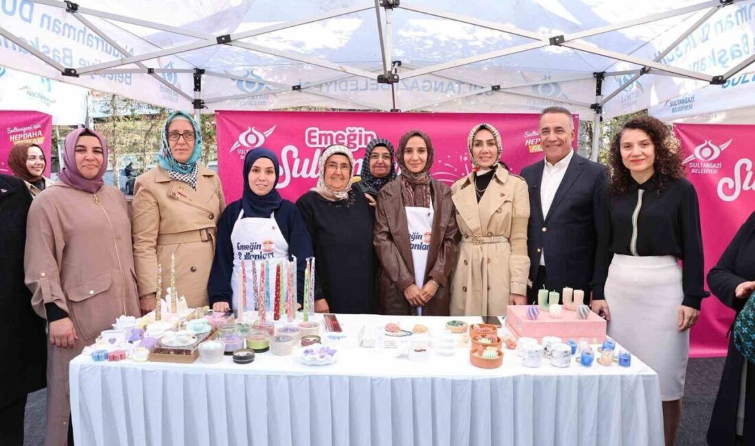 Sultangazi'de düzenlenen Emeğin Sultanları Festivali, kadınların el emeği ürünlerini sergiliyor.