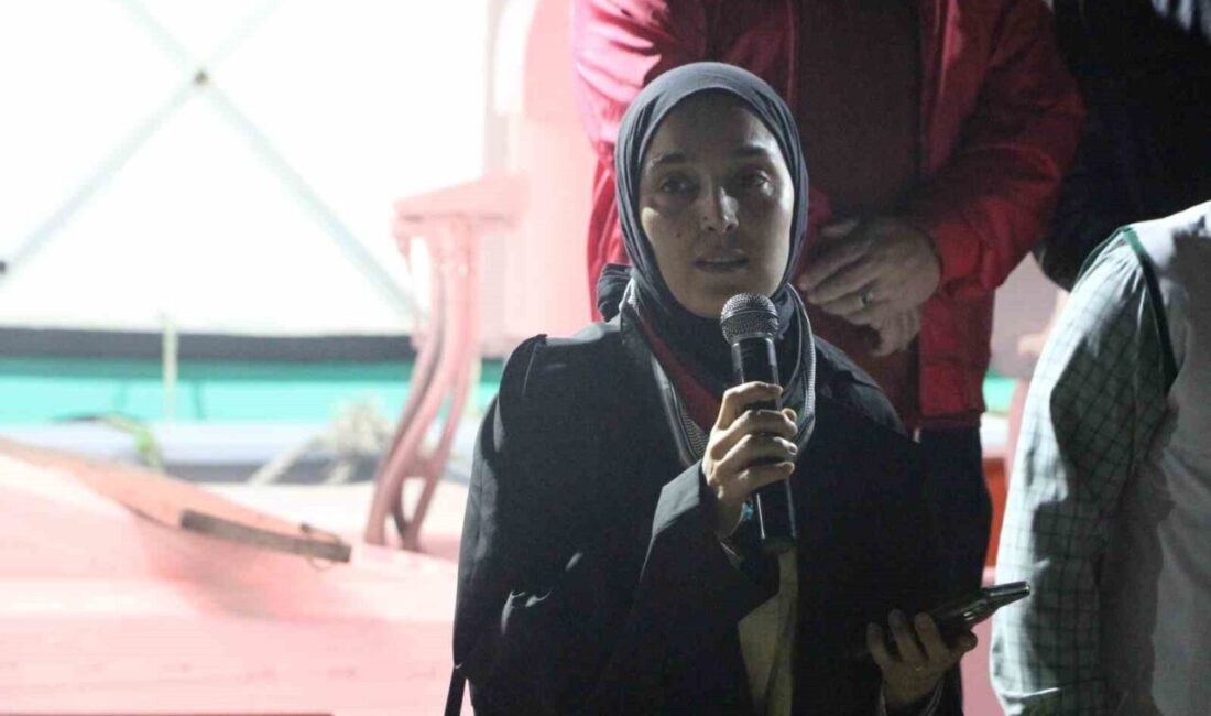 Merve Yıldız Turan, eşi Abdussamet Turan'ın İsrail'in saldırısına uğrayan Sumud