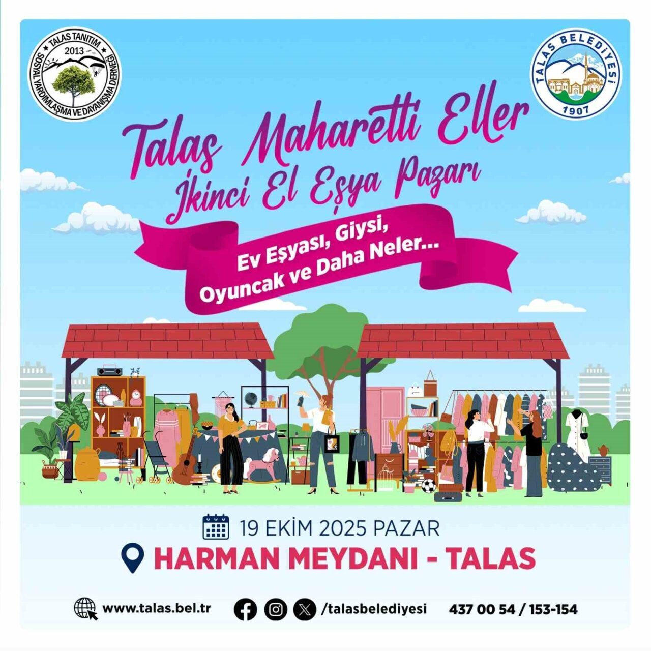 Talas Belediyesi, "Maharetli Eller Kadın Üretici Pazarı"na ek olarak "İkinci