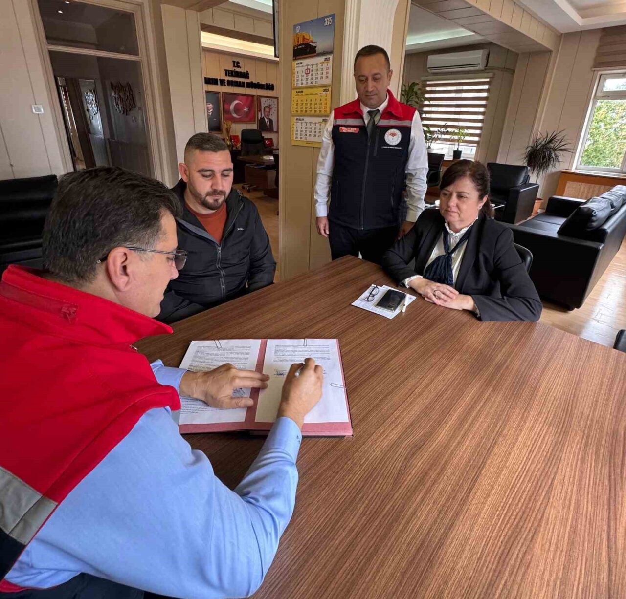 Tarım ve Orman Bakanlığı, Tekirdağ'ın Şarköy ilçesi Bulgur Mahallesi'nde üst