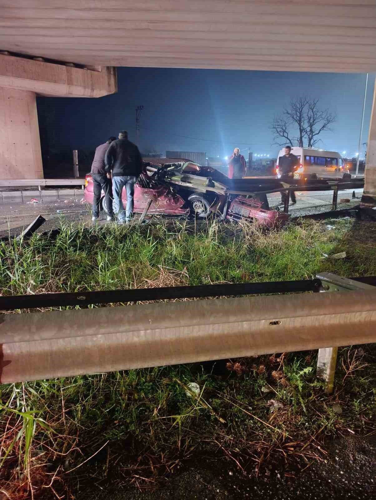 Tekirdağ'ın Süleymanpaşa ilçesinde meydana gelen trafik kazasında, Fatih Keser'in kullandığı