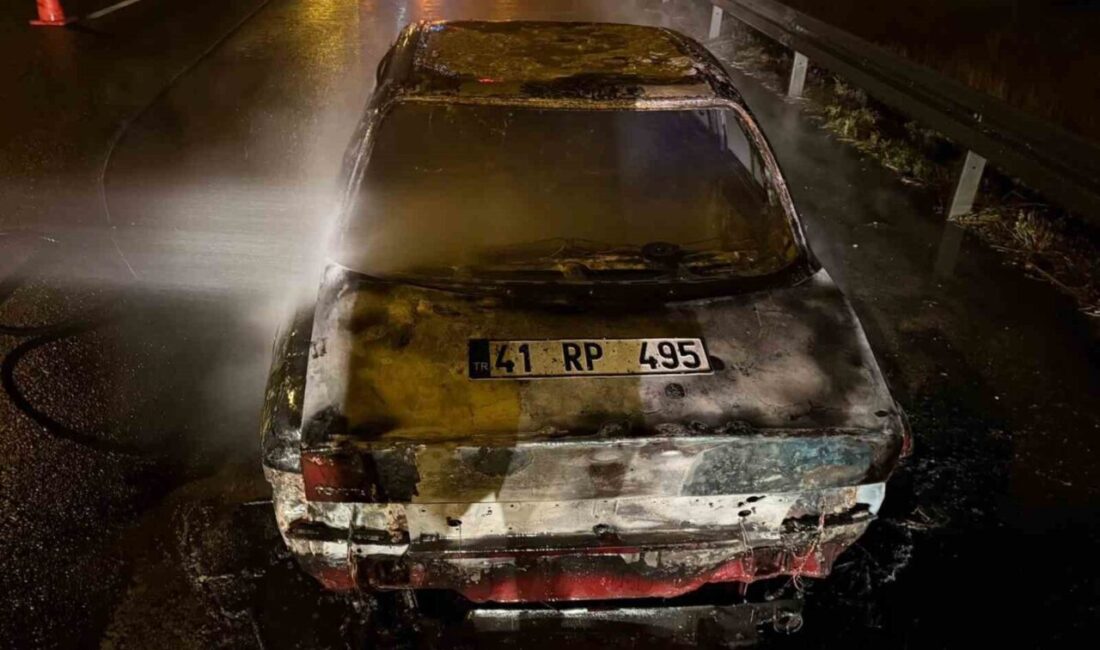 Bolu'nun Dörtdivan ilçesindeki TEM Otoyolu'nda seyir halindeki 41 RP 495