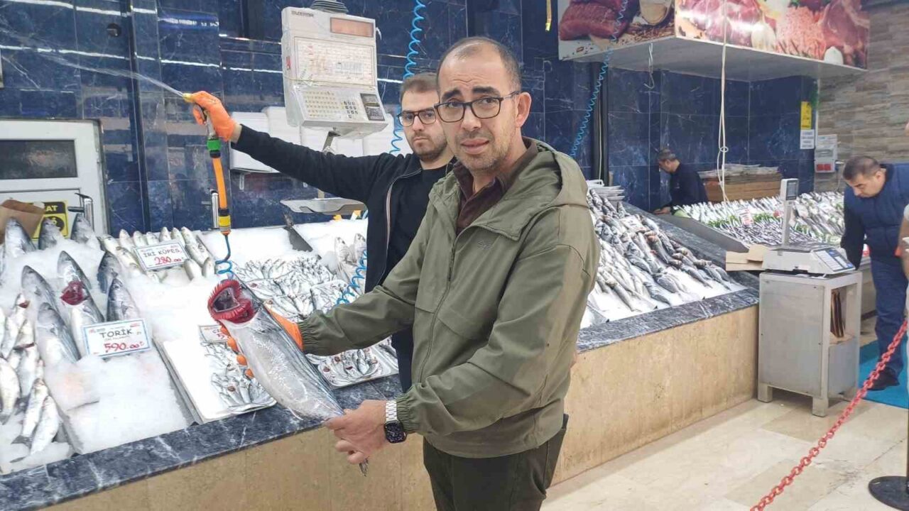 Kayseri'de balık tezgahlarında hamsi bolluğu dikkat çekiyor. Balıkçılar, hamsinin kilogramını