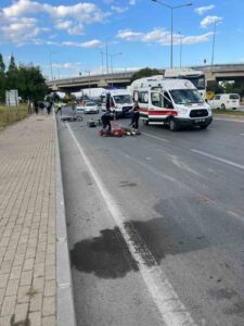 Afyonkarahisar'da bir tır, motosikletle çarpıştı. Kaza sonucu 24 yaşındaki O.S.E.