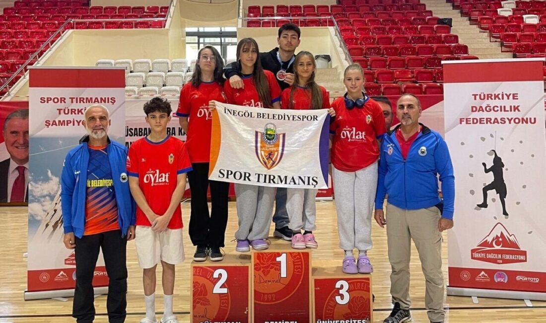 Isparta'da düzenlenen Boulder Türkiye Şampiyonası'nda, İnegöl Belediye Spor Kulübü'nden Sefa