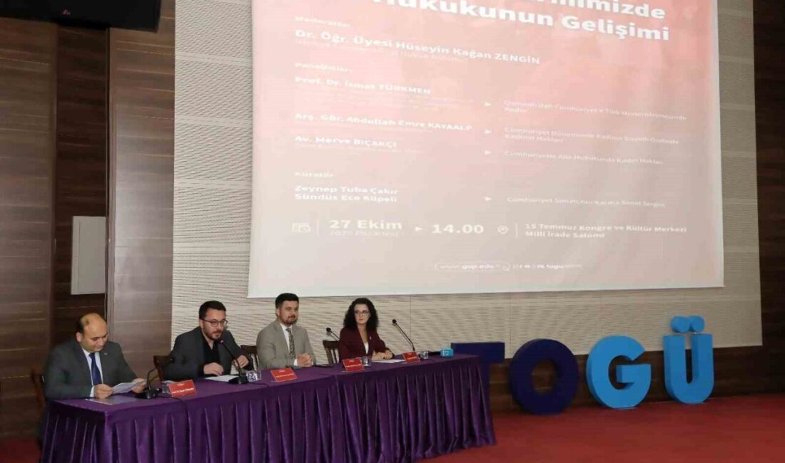 Tokat Gaziosmanpaşa Üniversitesi'nde düzenlenen panelde, kadın hakları ve aile hukuku