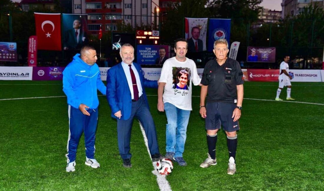 Trabzon’da düzenlenen "Efsanelerle Yeniden" futbol turnuvası, yorgun mermiyle hayatını kaybeden