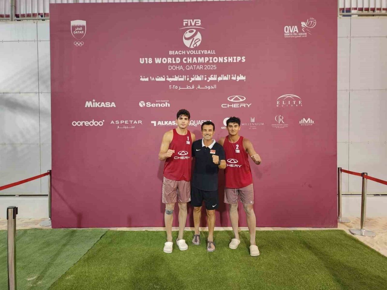 U18 Erkek Plaj Voleybolu Milli Takımı, Doha'da düzenlenen Dünya Şampiyonası'nda