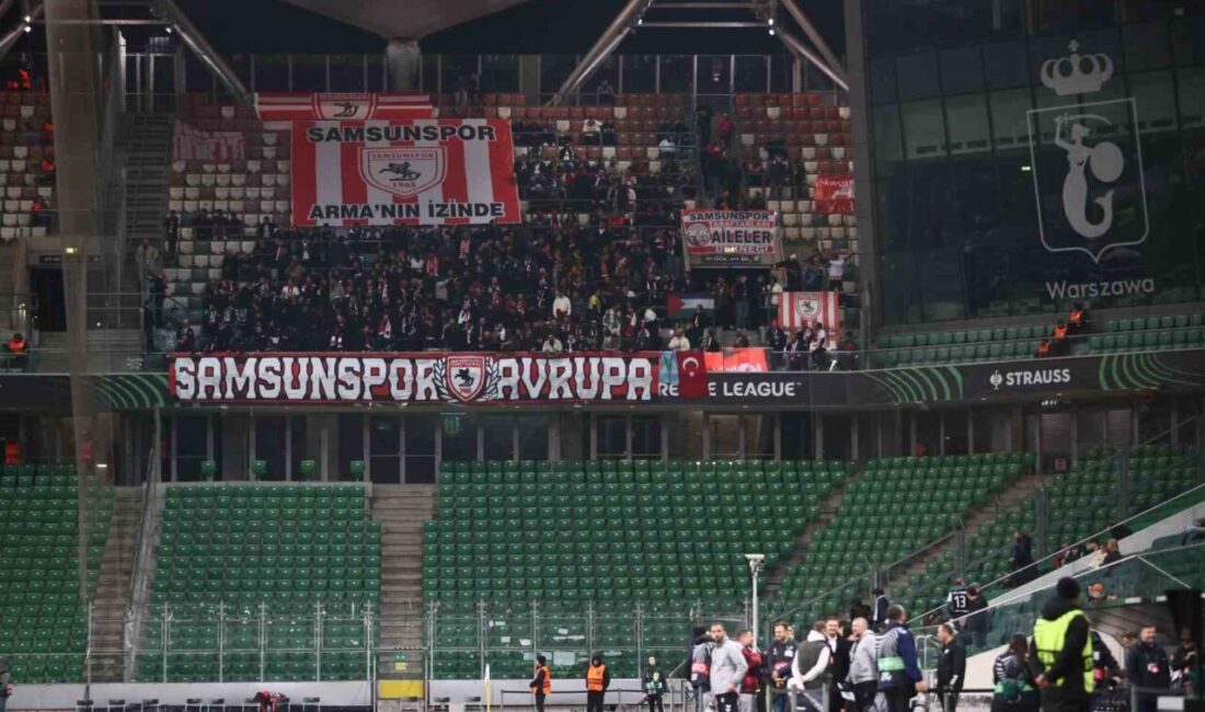 Samsunspor, UEFA Konferans Ligi'nde Polonya'nın Legia Varşova takımıyla karşılaştı ve