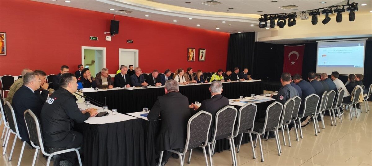 Istanbul-Adalar merkezli Ulusal Düzey Tatbikatı için 26 Kasım 2025'te Çorlu'da