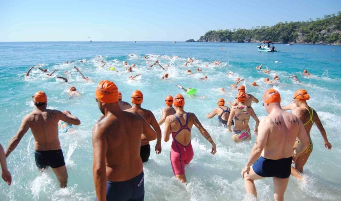 Muğla'nın Fethiye ilçesinde düzenlenen 6. Uluslararası Spor Festivali'nde yüzme yarışları