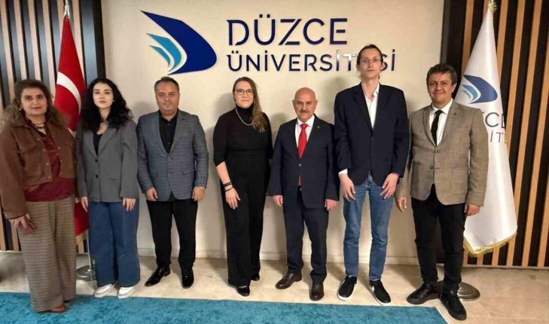 Düzce Üniversitesi, Riga Teknik Üniversitesi heyetini ağırladı. Rektör Prof. Dr.
