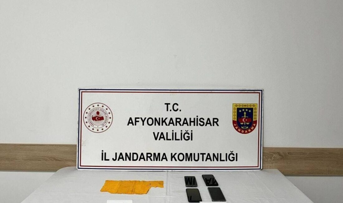 Afyonkarahisar'da jandarma, Işıklar beldesinde düzenlediği uyuşturucu operasyonunda M.Y. (24), M.B.
