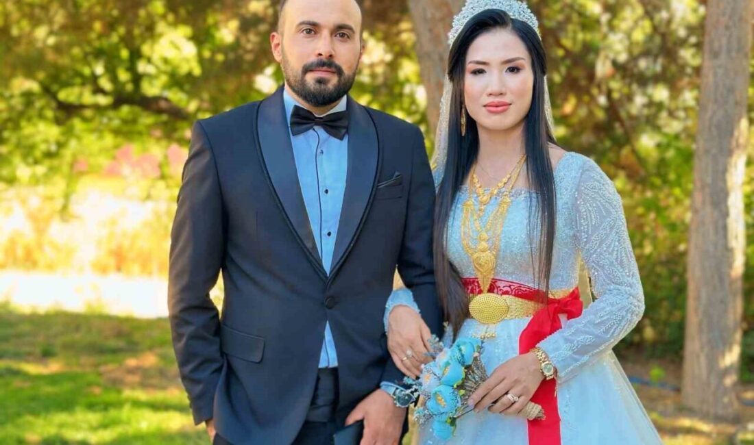 Hakkari'nin Yüksekova ilçesinde yaşayan Nedim Bilici ile Vietnamlı Thi Hoa