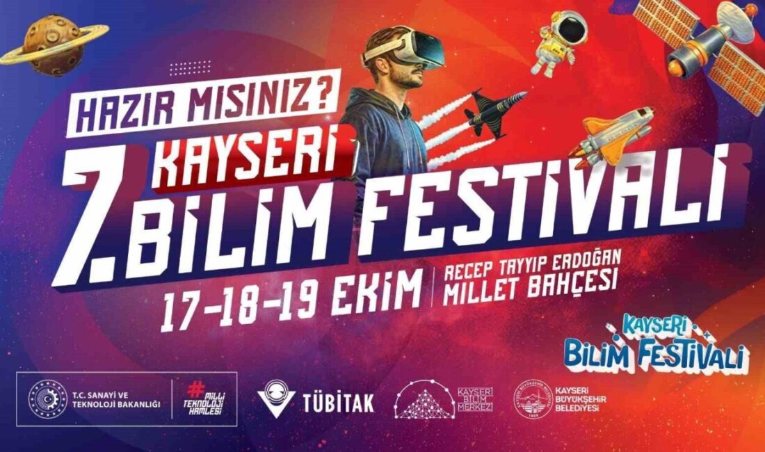 Kayseri Bilim Festivali, 19 Ekim'de Tuva Cihangir Atasever'in katılımıyla başlayacak.