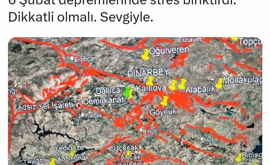 Diyarbakır Hani’de 4.0 Büyüklüğündeki Depremin Ardından Prof. Dr. Naci Görür’den Kritik Uyarı: “Fay Zonu Stres Biriktirdi” Diyarbakır'ın Hani ilçesinde meydana gelen 4.0 büyüklüğündeki depremin ardından Prof.