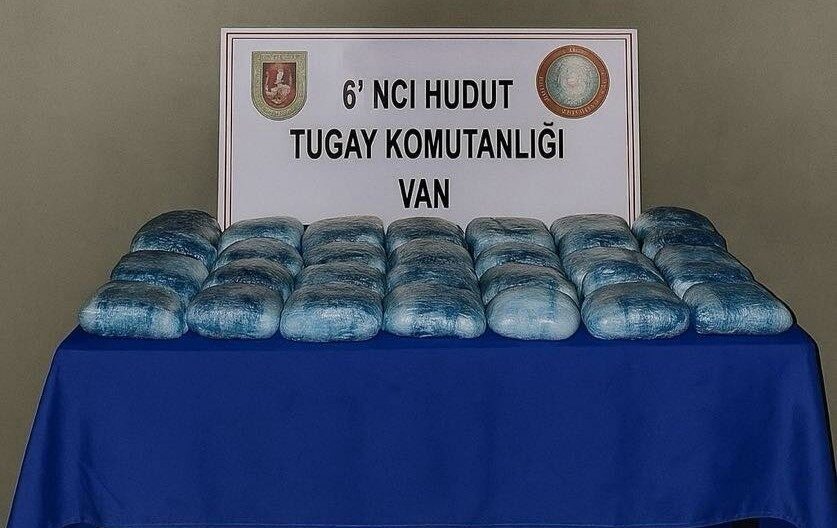 Van'da gerçekleştirilen sınır güvenliği operasyonlarında 31 kilo 120 gram uyuşturucu