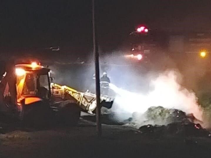 Van’ın Gürpınar ilçesindeki Sapakonak Mahallesi’nde Seyhan Güler’e ait ot yığınında