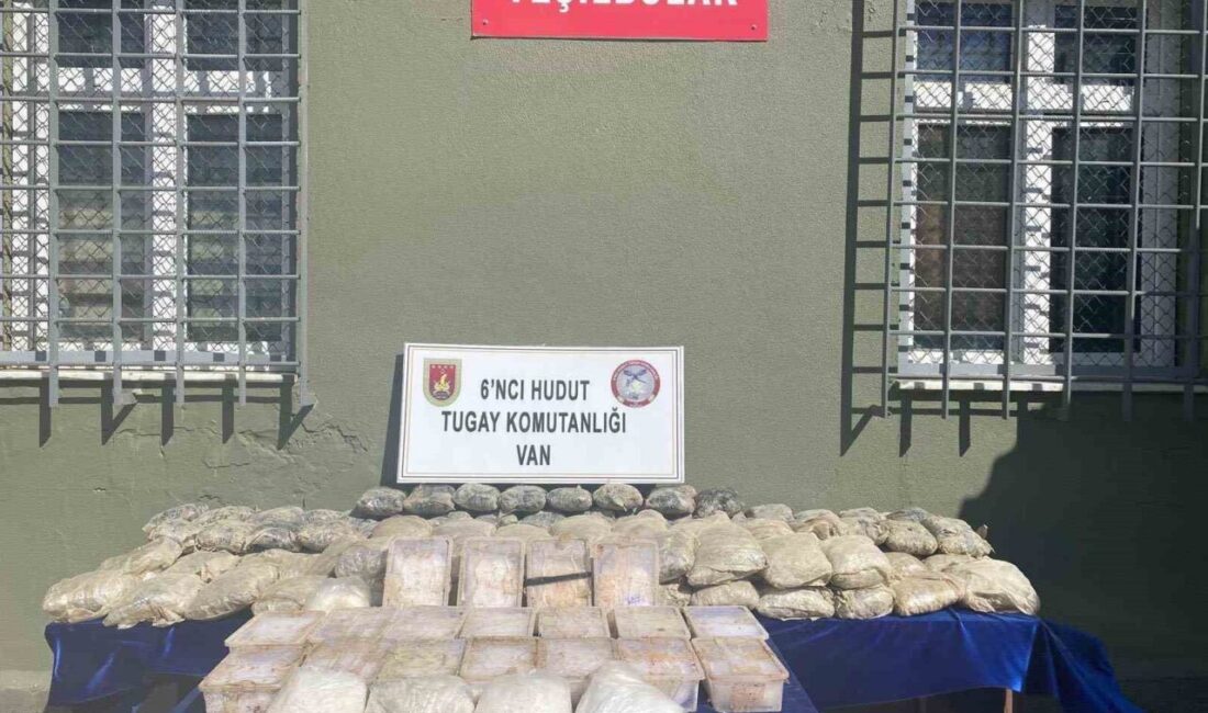 Van'da güvenlik güçleri, sınır hattında yaptıkları denetimlerde 91 kilo 558