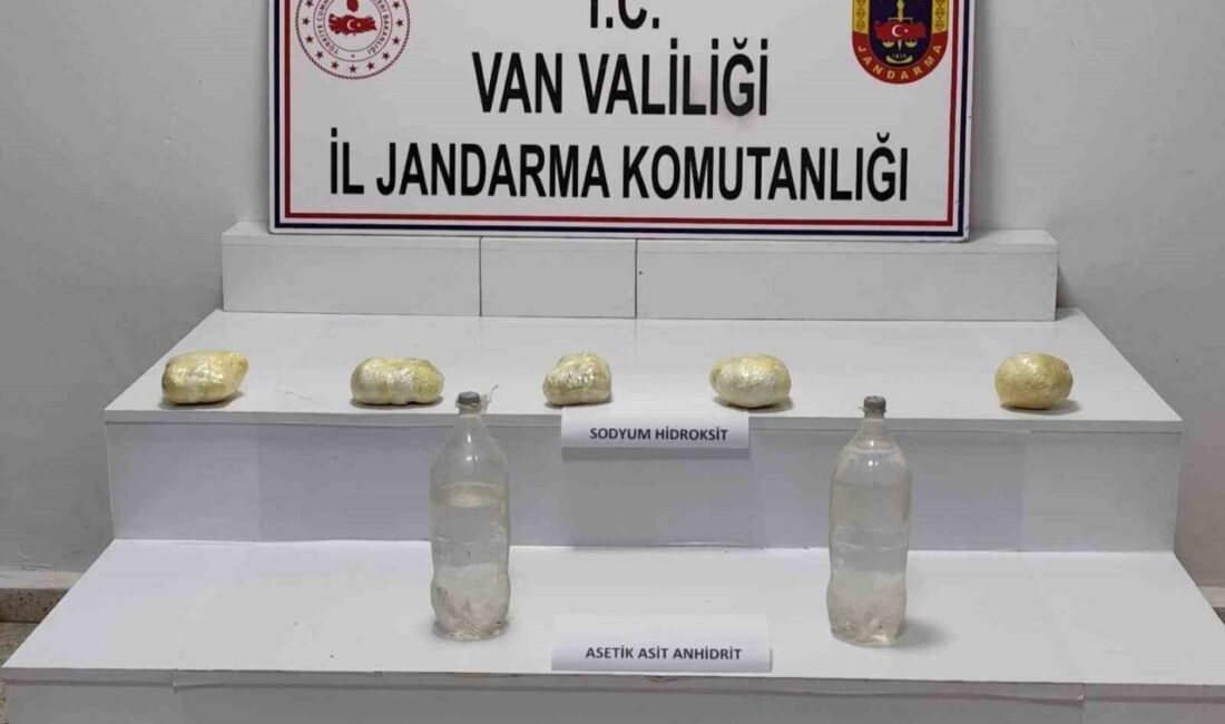 Van'ın Başkale ilçesinde jandarma, uyuşturucu ile mücadele kapsamında gerçekleştirdiği operasyonda