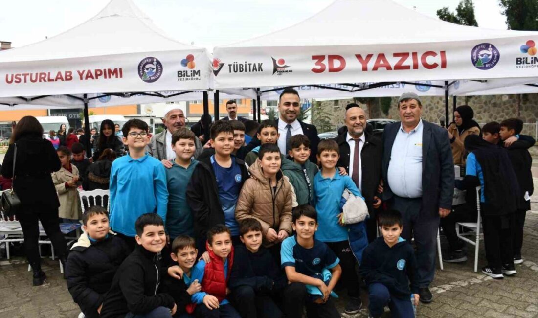Samsun'un Vezirköprü ilçesinde TÜBİTAK 4007 Bilim Şenlikleri başladı. Öğrencilerin projeleri