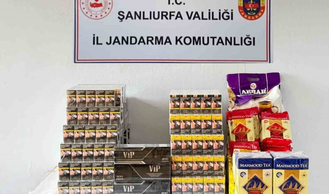 Şanlıurfa'nın Viranşehir ilçesinde jandarma, kaçak tütün ürünlerine yönelik düzenlediği operasyonda