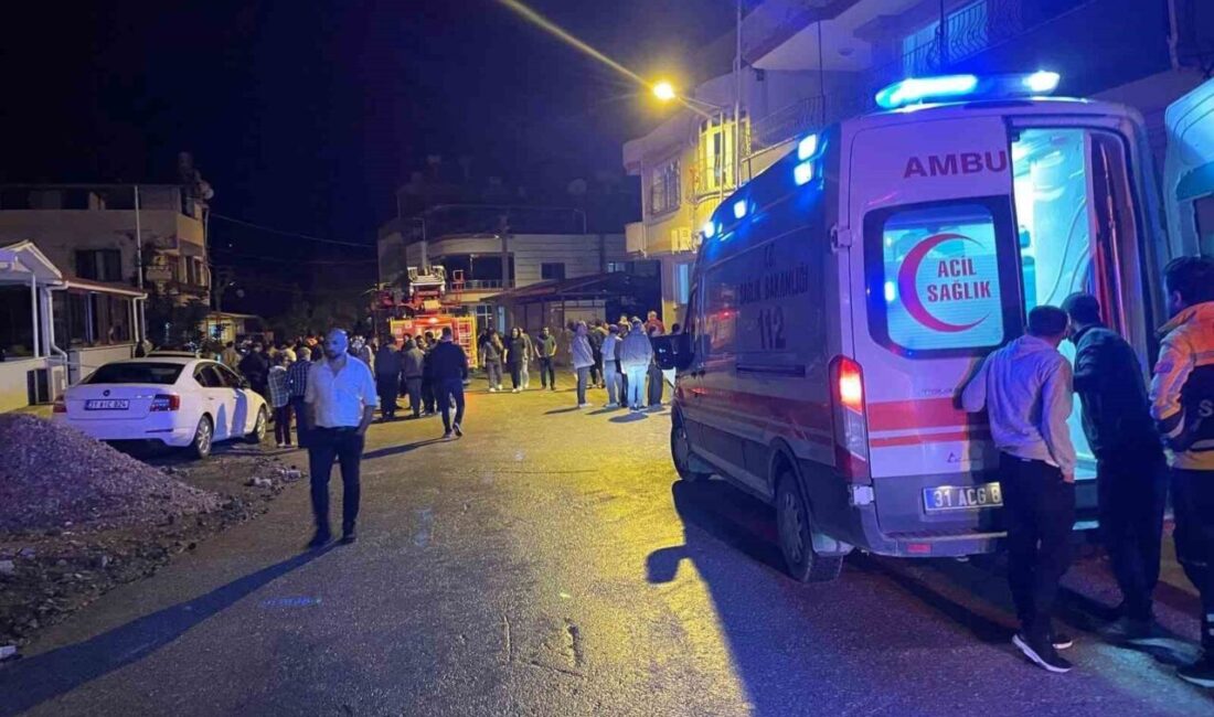 Hatay’ın Samandağ ilçesindeki bir fırında meydana gelen yangında tüp patlaması
