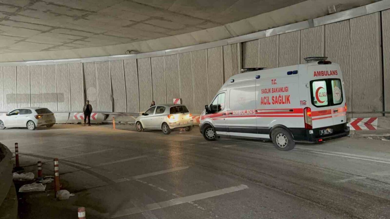 Samsun'un İlkadım ilçesindeki "ucube alt geçit" olarak anılan Yeşilkent Kavşağı'nda