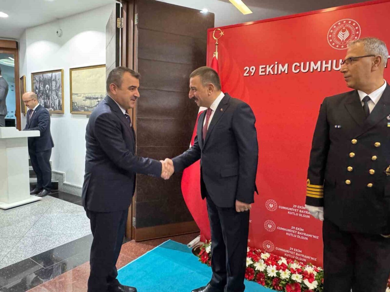 Zonguldak Valiliği, 29 Ekim Cumhuriyet Bayramı dolayısıyla bir tebrikat töreni