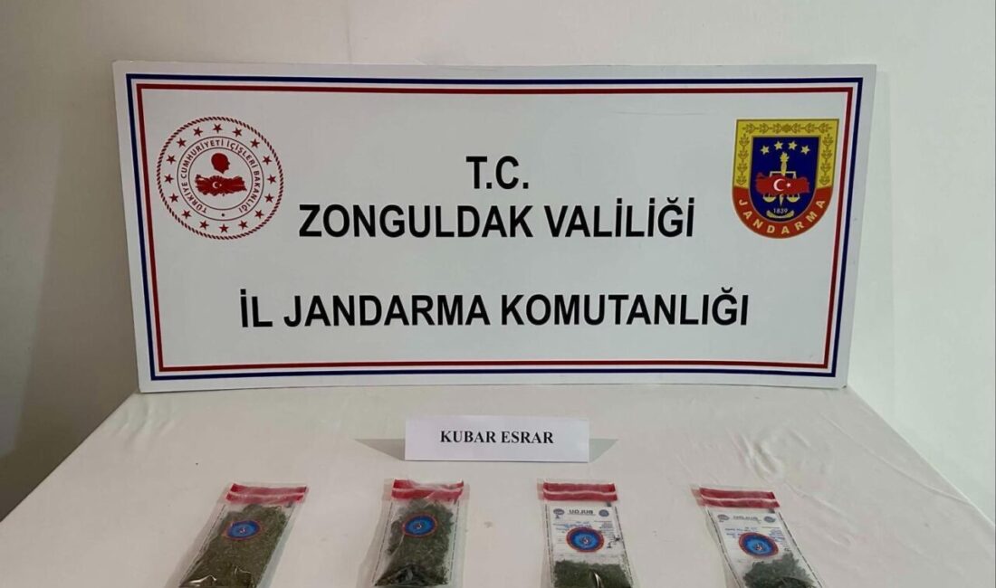 Zonguldak'ta jandarma, Merkez, Çaycuma ve Kdz. Ereğli ilçelerinde gerçekleştirdiği uyuşturucu