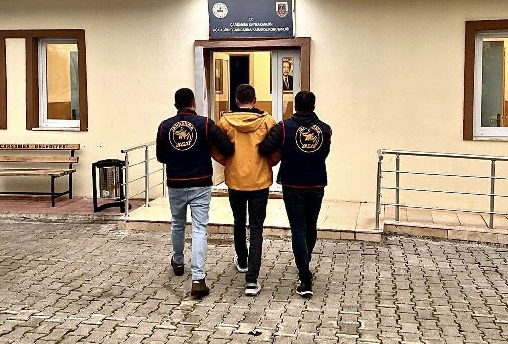 Samsun'un Çarşamba ilçesinde, jandarma ekipleri tarafından yapılan operasyonla 15 yıl