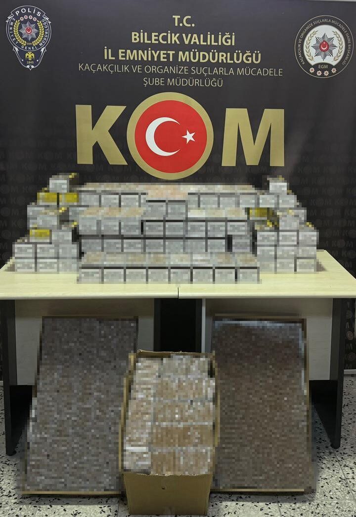 Bilecik’te Kaçak Tütün Ticareti Operasyonunda 30 Bin Dolu Makaron Ele Geçirildi