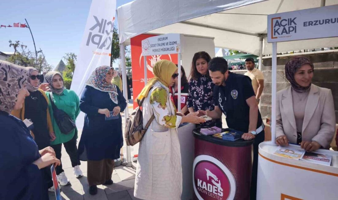Erzurum Valiliği, Kadına Yönelik Şiddetle Mücadele Faaliyetlerini Sürdürüyor Erzurum Valiliği'ne bağlı Açık Kapı Şube Müdürlüğü, kadına yönelik şiddetle