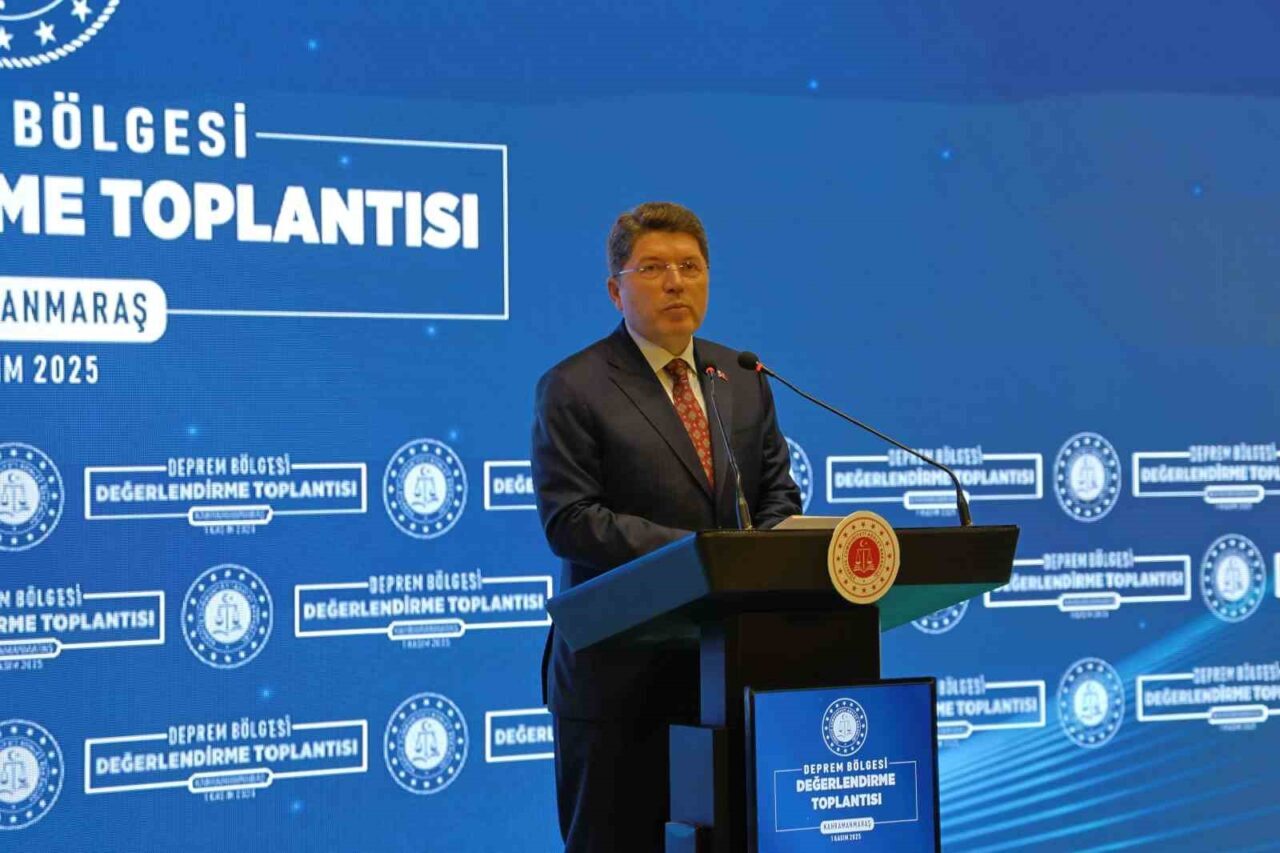 Kahramanmaraş'ta düzenlenen toplantıda Adalet Bakanı Yılmaz Tunç, 6 Şubat depremlerinden