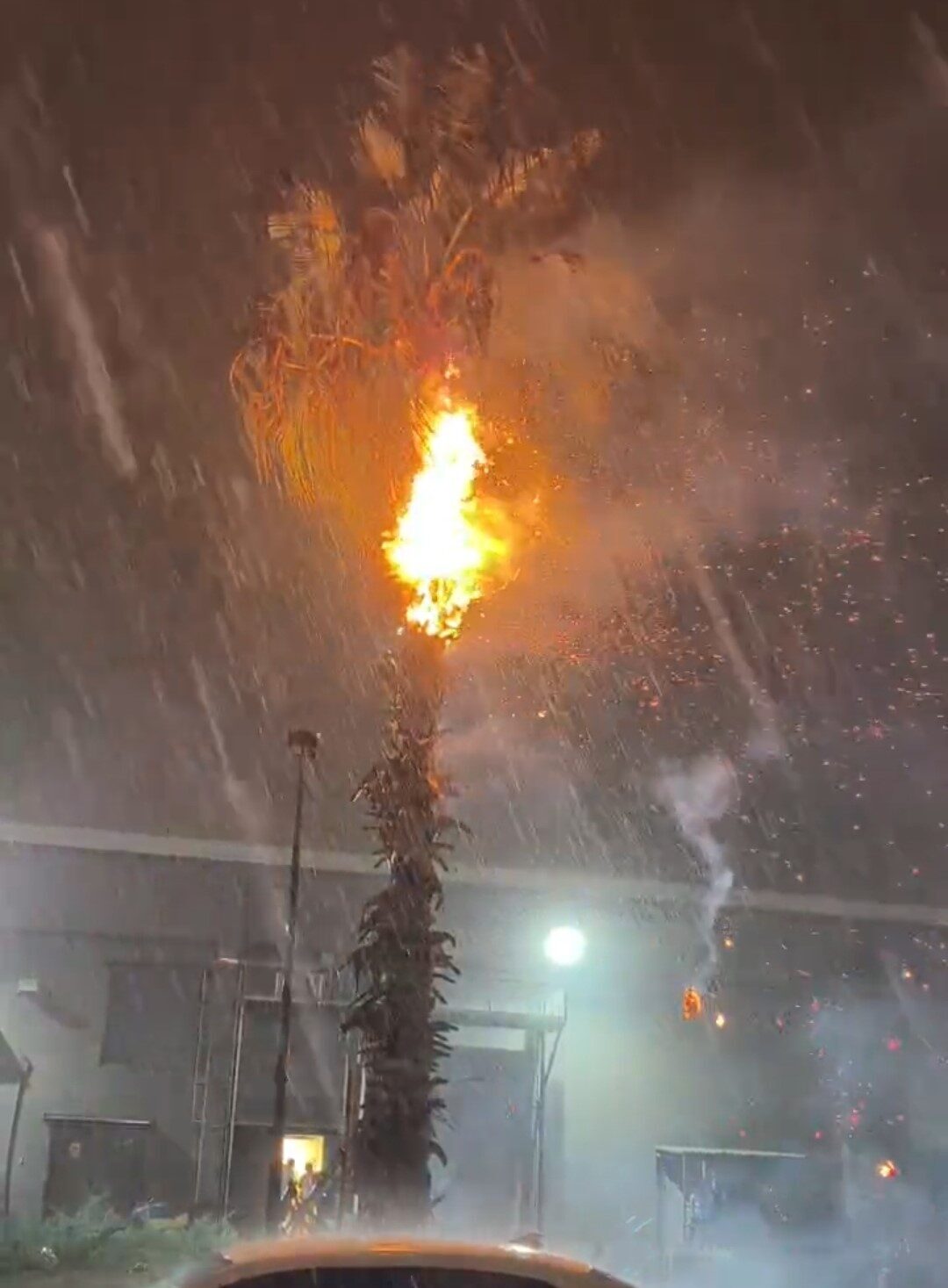 Adana'da sağanak yağış sırasında iki noktaya yıldırım düştü. Seyhan ilçesindeki