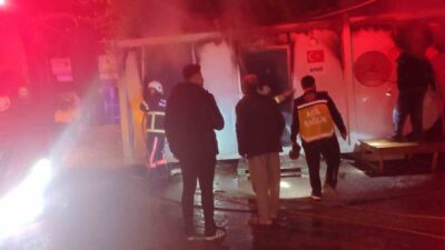 Adıyaman’ın Besni ilçesindeki Sarıkaya köyünde sabah saatlerinde çıkan yangında 95