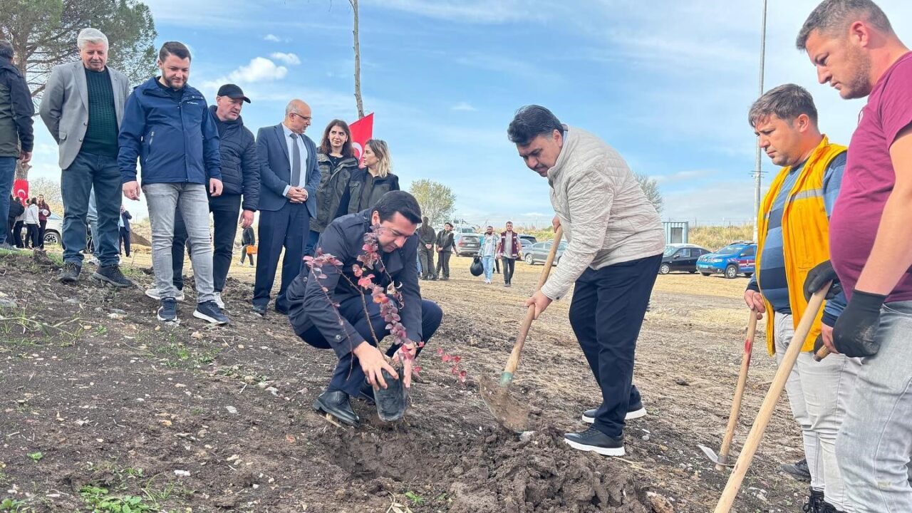 Havran’da 11 Kasım Milli Ağaçlandırma Günü, yoğun yağış nedeniyle ertelenmişti.