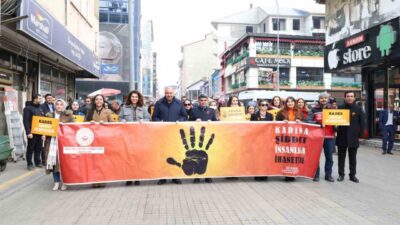 Ağrı'da Aile ve Sosyal Hizmetler İl Müdürlüğü tarafından düzenlenen yürüyüşle