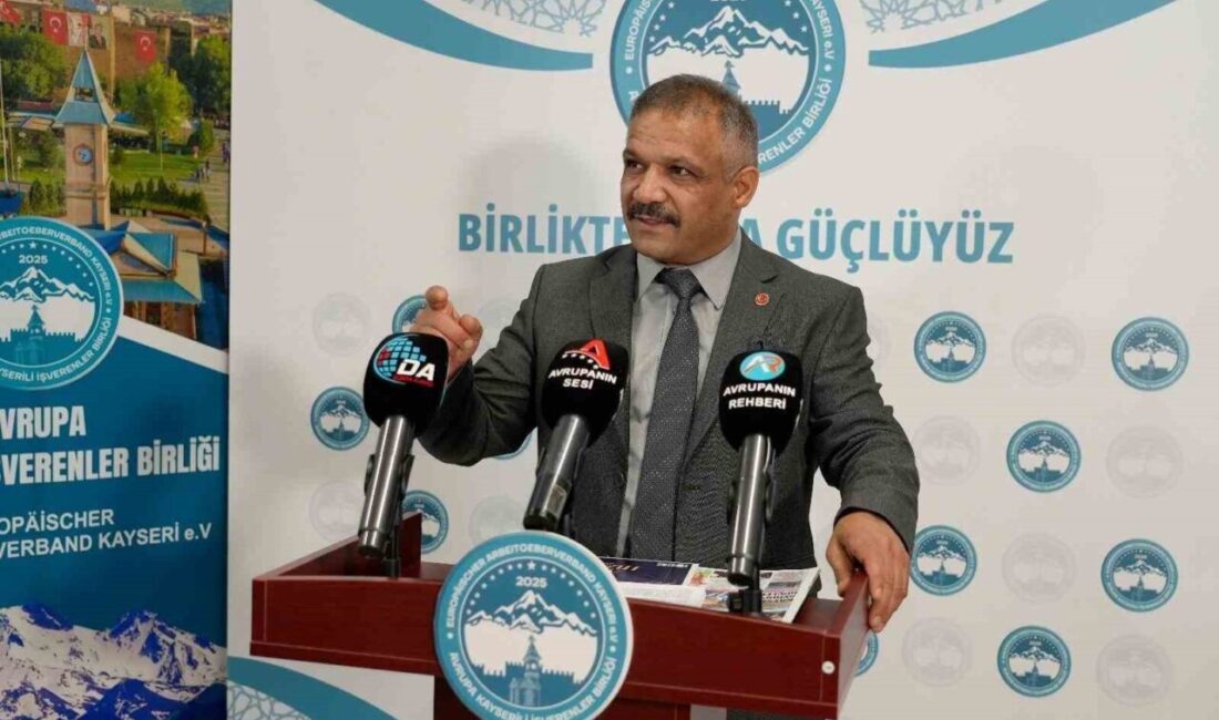 Ali Hızar, Avrupa Kayserili İşverenler Birliği Başkanı olarak 24 Kasım