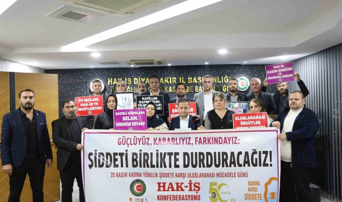 Mehmet Aküzüm, HAK-İŞ’in 50 yıllık birikimiyle, kadına yönelik şiddete karşı