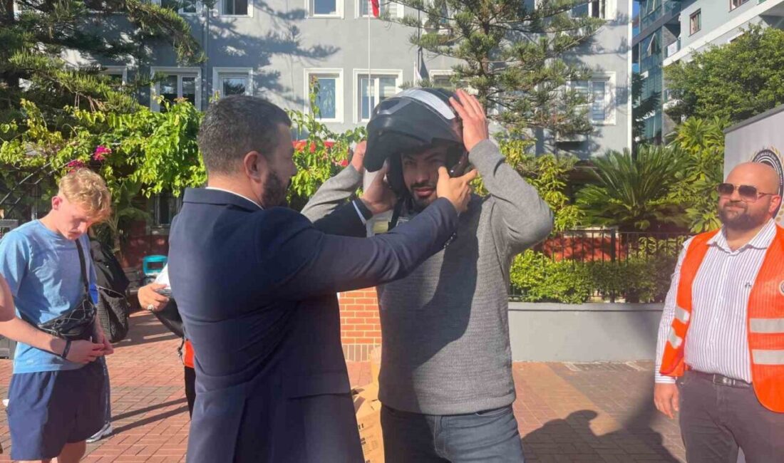 Antalya'nın Alanya ilçesinde, artan motosiklet kazalarını önlemek amacıyla Alanya İlçe