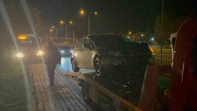 Eskişehir'de alkollü sürücü A.O., polisin ‘Dur’ ihtarına uymayarak kovalamacada hafif