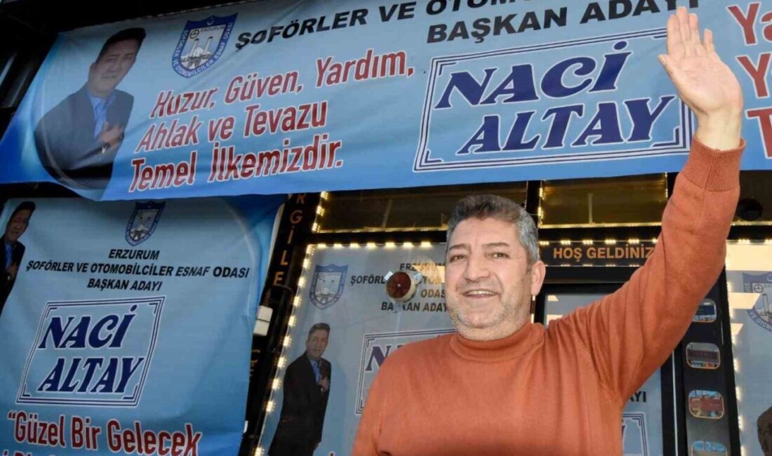 Naci Altay, Şoförler ve Otomobilciler Esnaf Odası Başkanlığı için yeniden adaylığını açıkladı Naci Altay, 2015-2017 yılları arasında Erzurum Şoförler ve Otomobilciler Esnaf
