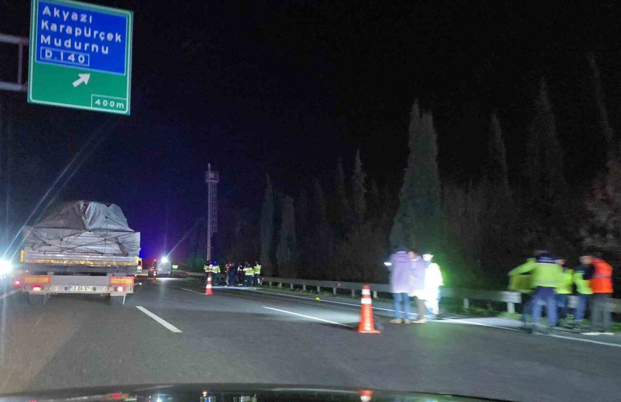 Anadolu Otoyolu Sakarya geçişinde F.Y. yönetimindeki otomobil, yaya Engin K.'ya