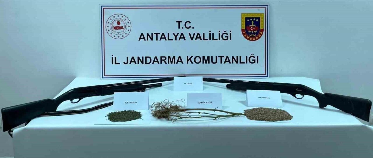 Antalya'da jandarma, Kepez, Kemer ve Döşemealtı ilçelerinde uyuşturucu madde operasyonu