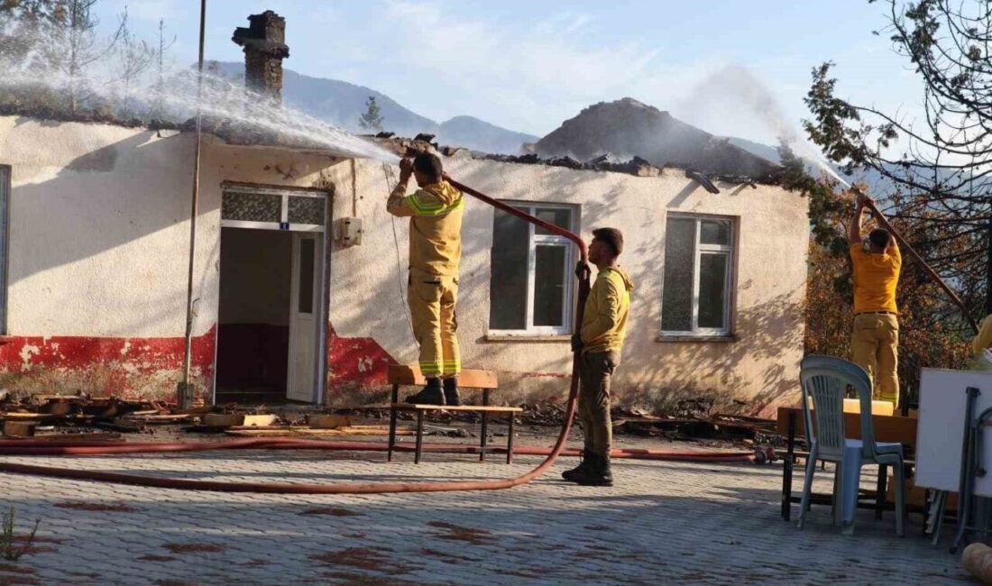 Antalya'nın Gazipaşa ilçesindeki Yeni Güney Mahallesi'nde, ormanlık alanda çıkan yangında