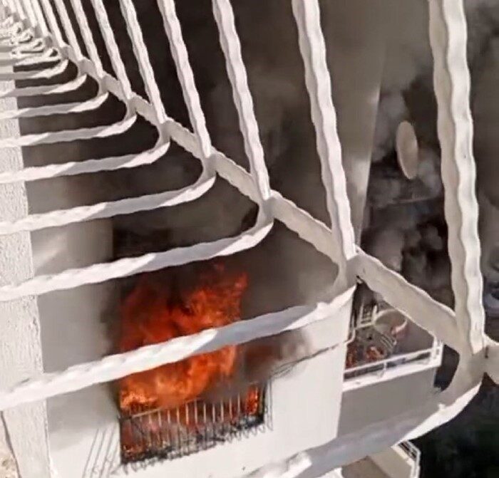 Adana’nın Çukurova ilçesindeki bir apartmanın 6. katında sabah saatlerinde çıkan