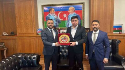 Ardahan Azerbaycan Derneği Başkanı Çağrı Coşkun ve Başkan Yardımcısı Mirza