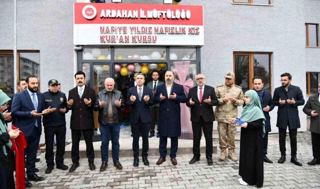 Ardahan’da Yeni Qur’an Kursunun Açılışı Gerçekleşti, Vali Çiçek Dualarla Törene Katıldı Ardahan Valisi Hayrettin Çiçek, Nafiye Yıldız Hafızlık Kız Kur’an Kursu'nun